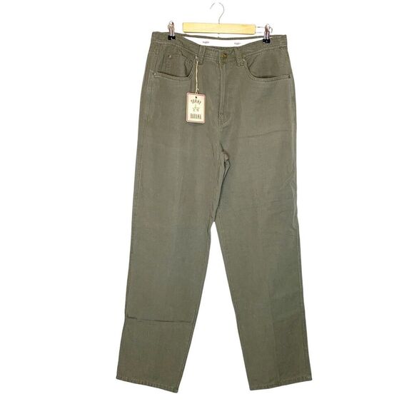 90s Y2K Deadstock 34X33 Tommy Bahama Chino Pants Y2K Green Relaxed Men's Vintage - Picture 1 of 6